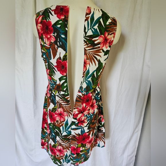 Anthropologie Everly Linen Blend Tropical Dress - Picture 6 of 10